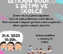 Setkání s portfóliem v MŠ - rodiče s dětmi